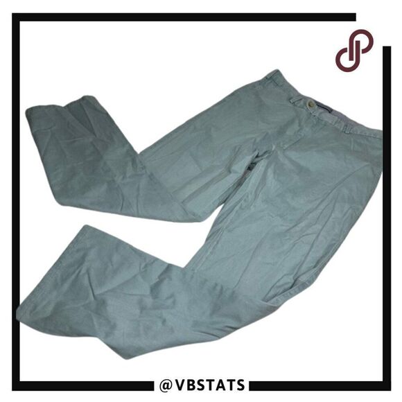 Peter Millar Seafoam Washed Raleigh Twill Chinos in Men's Size 32W x 30L - Picture 3 of 9